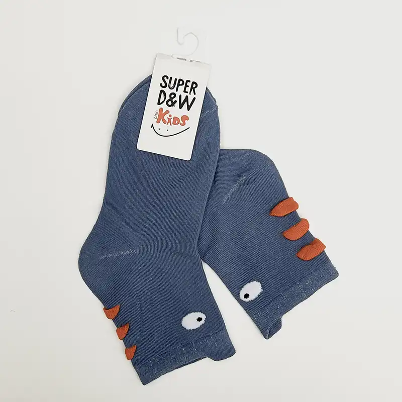 جوراب بچگانه مدل دایناسوری بسته دوعددی