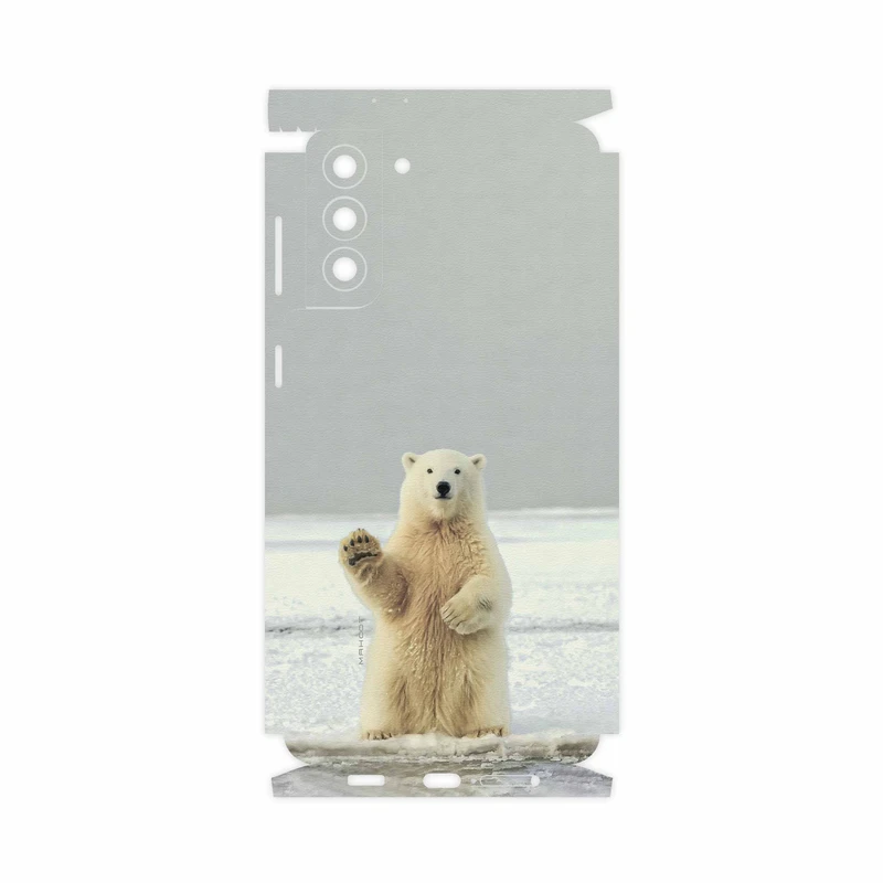 برچسب پوششی ماهوت مدل Polar bear-FullSkin مناسب برای گوشی موبایل سامسونگ Galaxy S21 Plus 5G