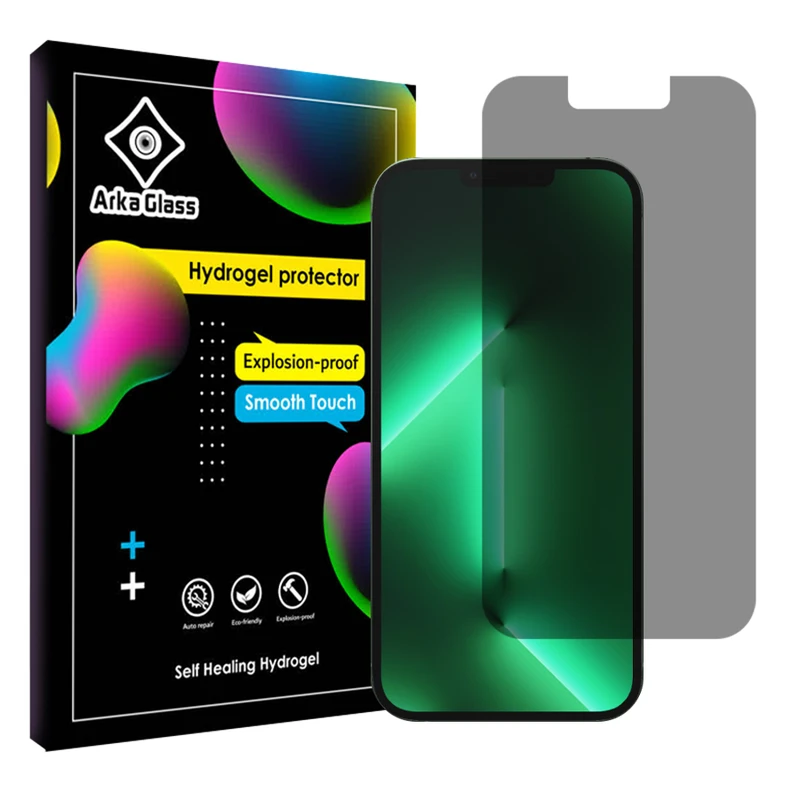 محافظ صفحه نمایش حریم شخصی آرکا گلس مدل Tough مناسب برای گوشی موبایل اپل iPhone 13 Pro Max