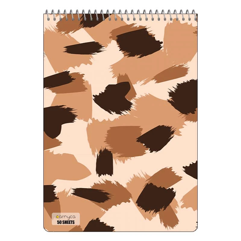 دفتر نقاشی 50 برگ سیمی کارنیکا طرح پترن پوست Animal Pattern کد 51347