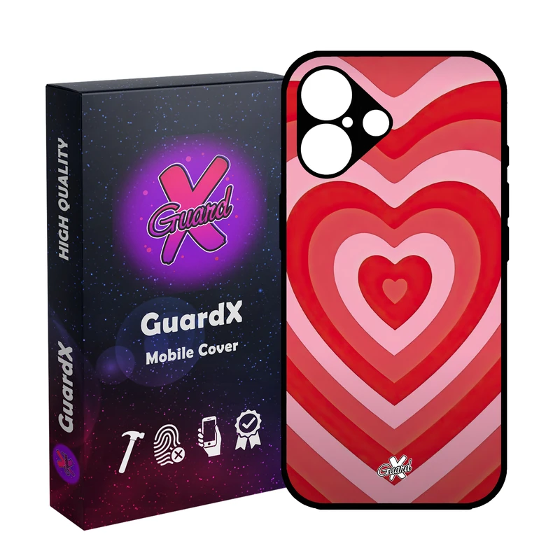 کاور گارد ایکس طرح قلب مدل 10511 مناسب برای گوشی موبایل اپل iPhone 16
