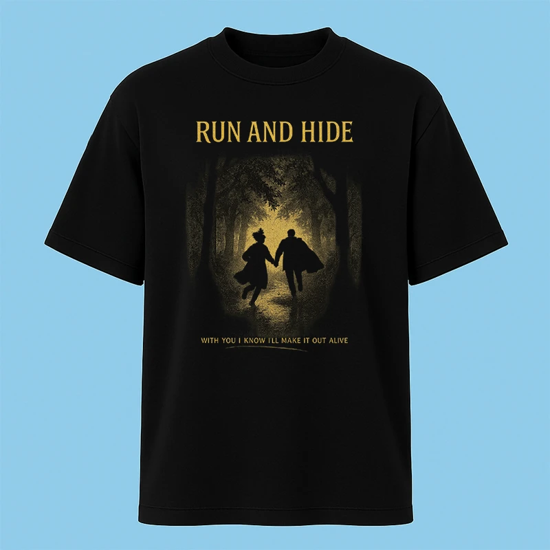 تی‌شرت آستین کوتاه مردانه مدل وینتیج راز جنگل کد c79