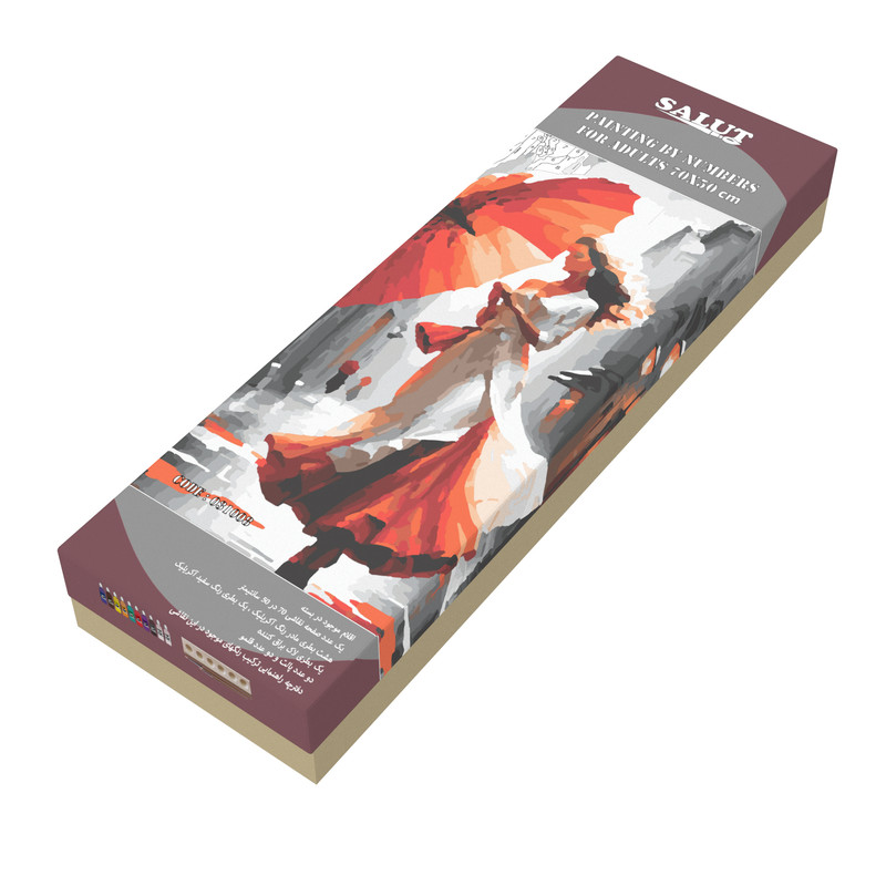 بسته رنگ آمیزی سالوت مدل آکرولیک کد 031008 مجموعه 18 عددی