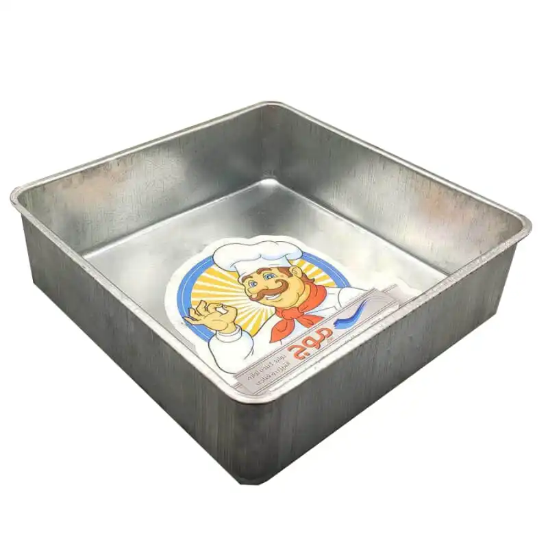 قالب کیک مدل گالوانیزه مربع متوسط 9