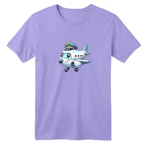 تی شرت آستین کوتاه بچگانه مدل هواپیما کارتونی کد 01