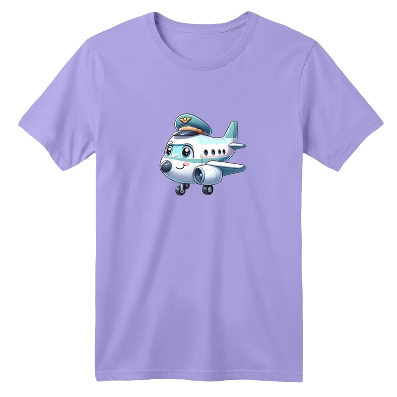 تی شرت آستین کوتاه بچگانه مدل هواپیما کارتونی کد 01