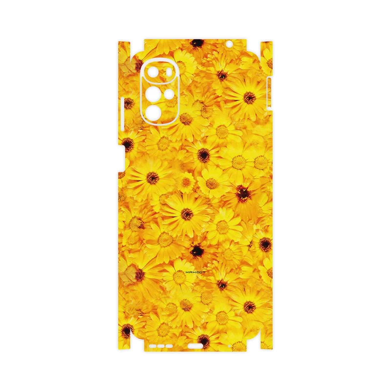 برچسب پوششی ماهوت مدل Yellow_Flower-FullSkin مناسب برای گوشی موبایل موتورولا Moto G22