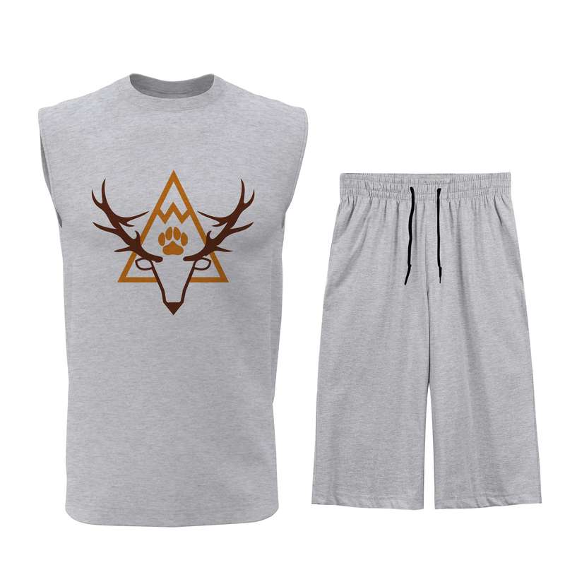 ست تاپ و شلوارک مردانه مدل Q093W