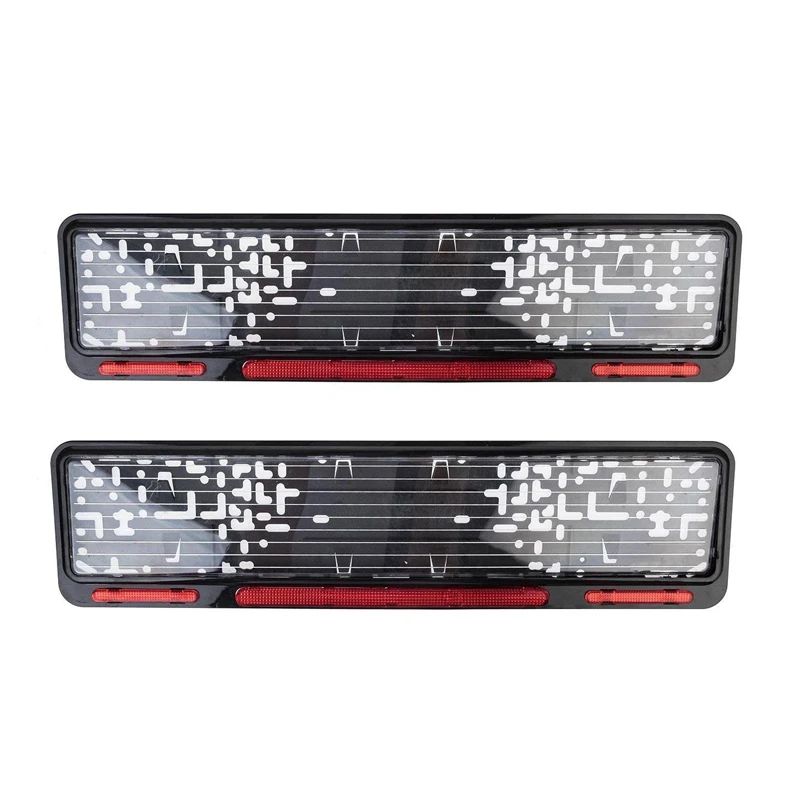 قاب پلاک طلق دار خودرو  قطعه سازان کبیر مدل GHB-ALL-103098 مجموعه 2 عددی 