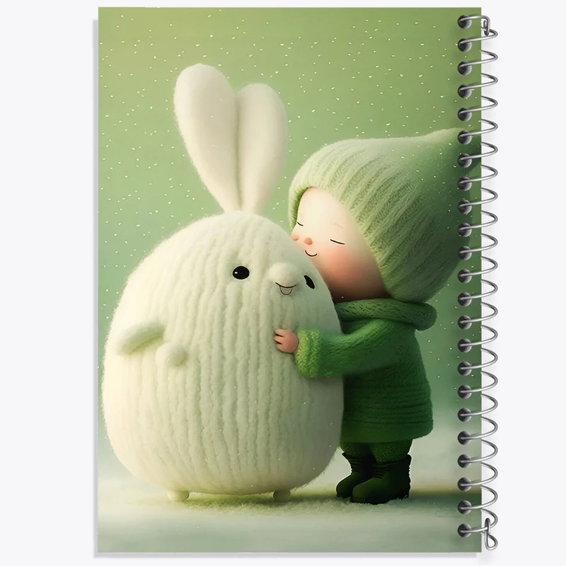 دفتر شطرنجی 50 برگ خندالو طرح کودکانه کیوت کد N4074