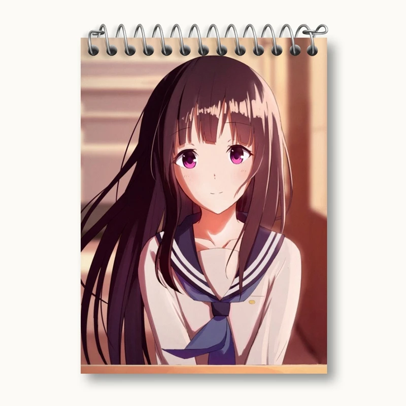 دفتر یادداشت 50 برگ خندالو مدل چیتاندا انیمه هیوکا Hyouka کد 17097