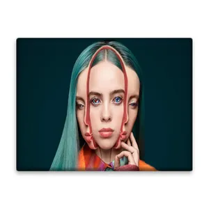 کاشی اطلس آبی طرح خواننده بیلی آیلیش  مدل T5554
