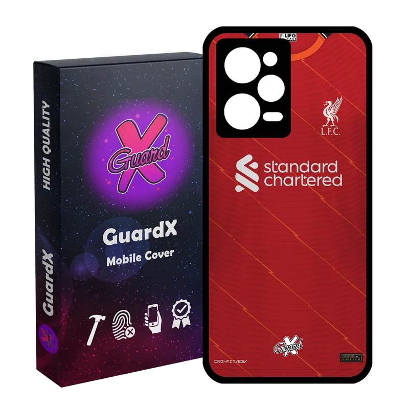 کاور گارد ایکس طرح لیورپول مدل Glass10381 مناسب برای گوشی موبایل شیائومی Redmi Note 12 Pro 5G/Poco X5 Pro 5G/Note 12 Pro Pro speed