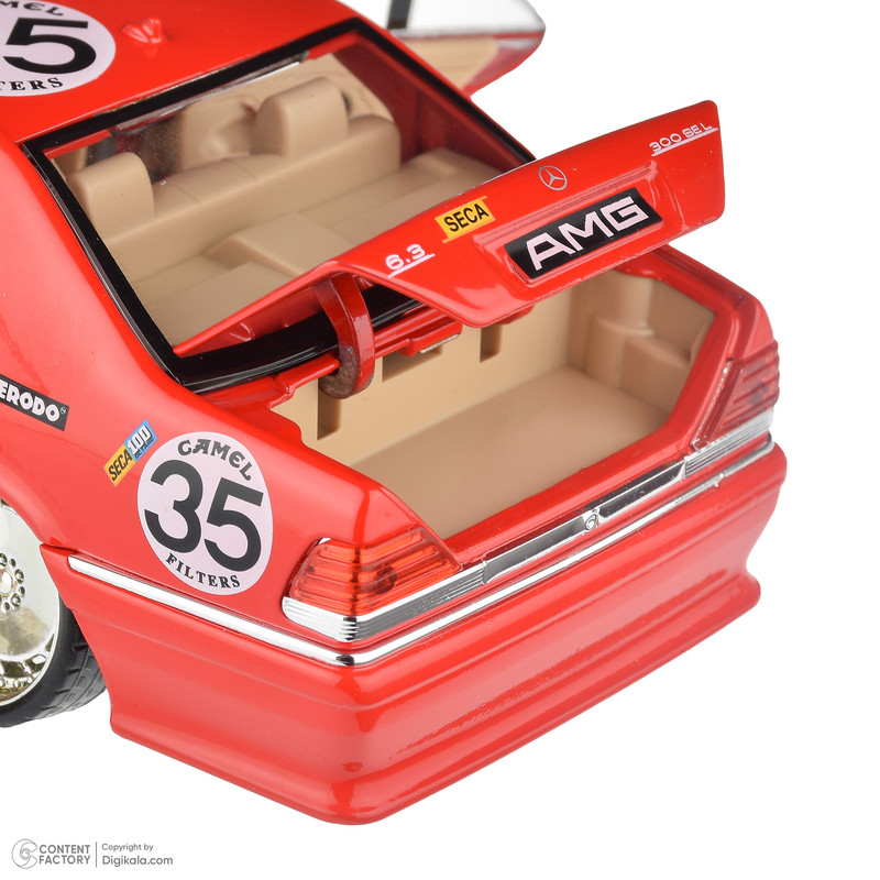 ماکت ماشین ناب سل مدل مرسدس بنز فلزی موزیکال amg 300 به همراه جاسوییچی