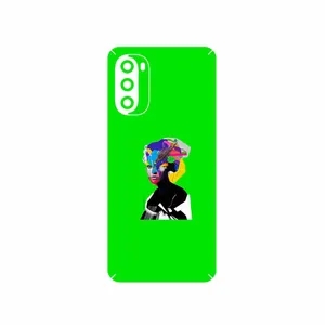 MAHOOT Collage of Women Portrait 3 Cover Sticker for Motorola Moto G52