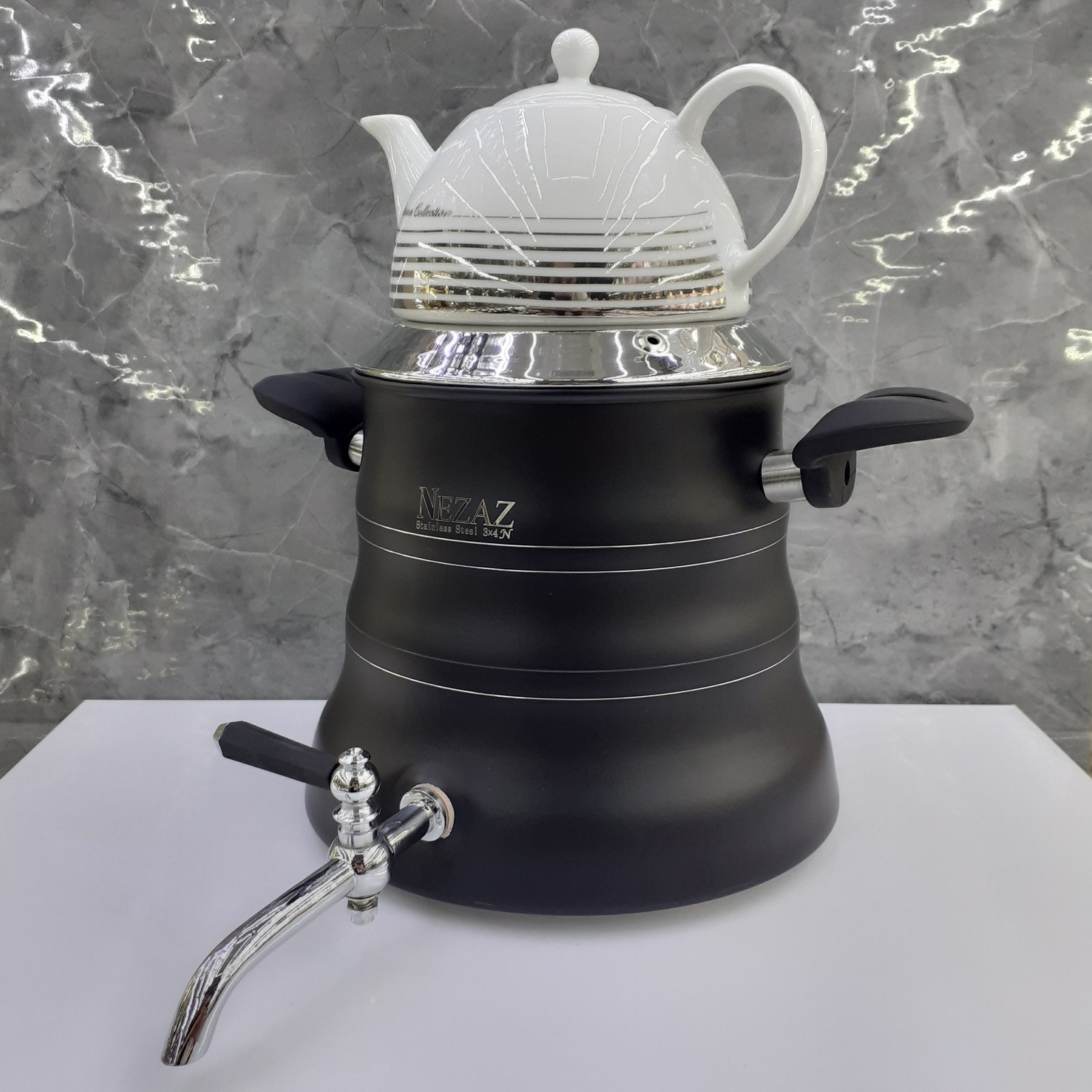 ست کتری و قوری نزاز کد 3027