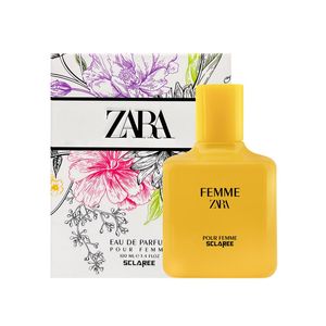 ادوپرفیوم زنانه اسکلاره مدل zara femme با رایحه شیرین حجم 100 میلیلیتر