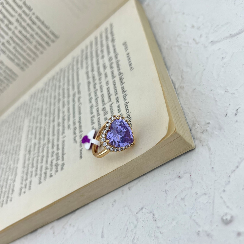 انگشتر زنانه ژوپینگ مدل تک نگین قلب کد R4597 انگشتر زنانه ژوپینگ مدل تک نگین قلب کد R4597