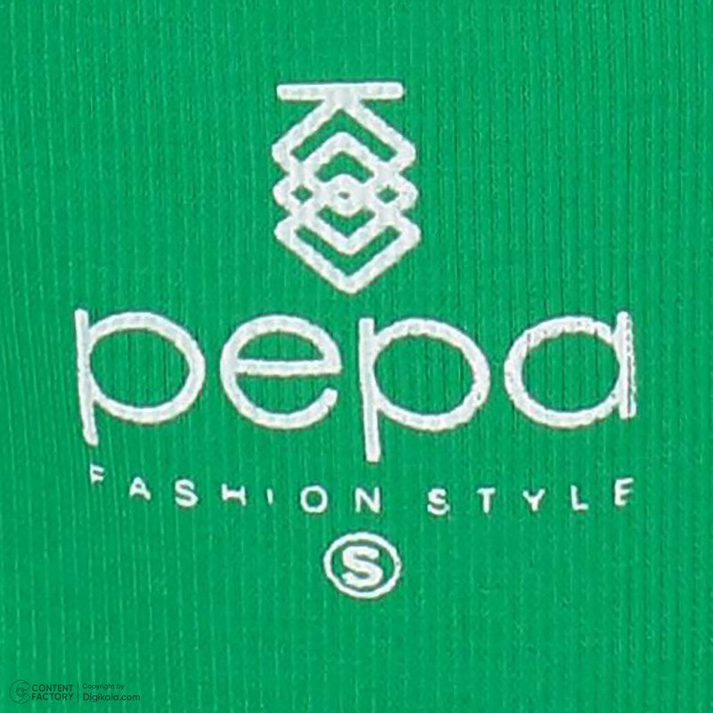 بادی آستین بلند زنانه پپا مدل Choker رنگ سبز