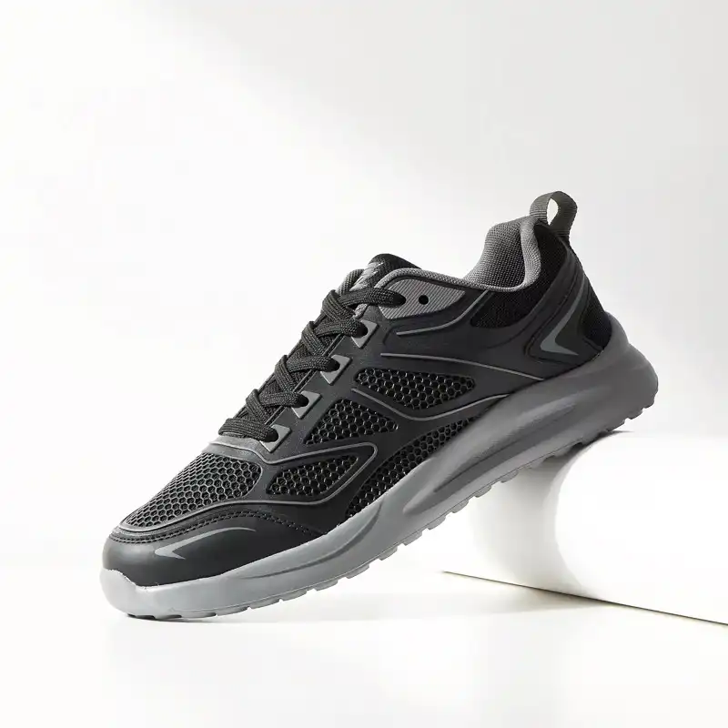 کفش مخصوص دویدن مردانه مکس مدل Panelled Sports Lace-Up Closure