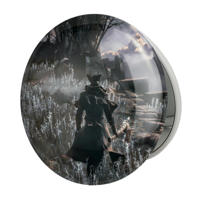 آینه جیبی خندالو طرح بازی بلاد بورن Blood Borne مدل تاشو کد 30064