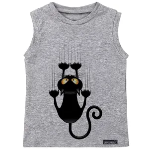 تاپ دخترانه 27 مدل Black Cat Kitten کد MH922