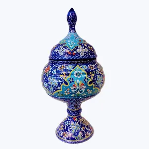 شکلات خوری میناکاری مدل گل و پرداز کد 702
