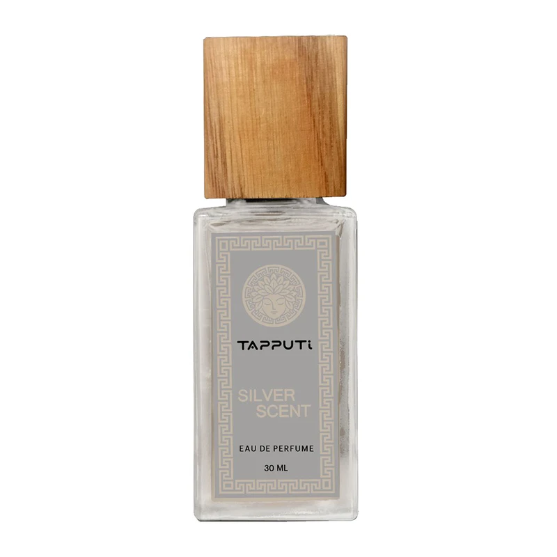 عطر جیبی مردانه تاپوتی مدل  silver scent با رایحه شیرین حجم 30 میلی‌لیتر