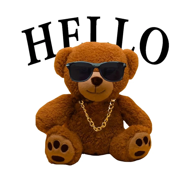 استیکر پارچه و لباس پاد آفرین مدل کارتونی طرح خرس تدی کد S3667