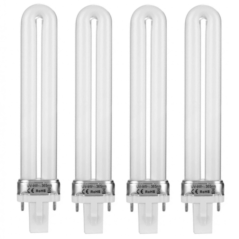 لامپ یووی مدل UV-9W 365nm بسته 4 عددی مناسب برای دستگاه های لاک خشک کن