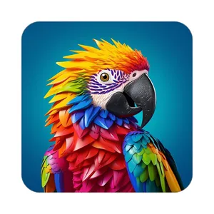 زیر لیوانی کاکتی طرح حیوانات رنگی مدل mp25246