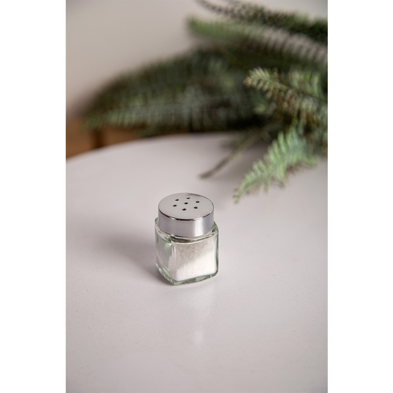 نمک پاش میس گلس مدل چهارگوش بسته 6 عددی