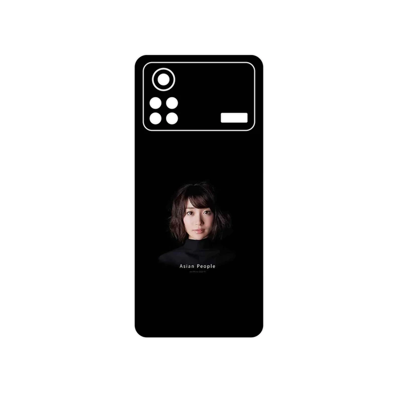 برچسب پوششی ماهوت مدل Portrait of an Asian Woman مناسب برای گوشی موبایل شیائومی Poco X4 Pro 5G