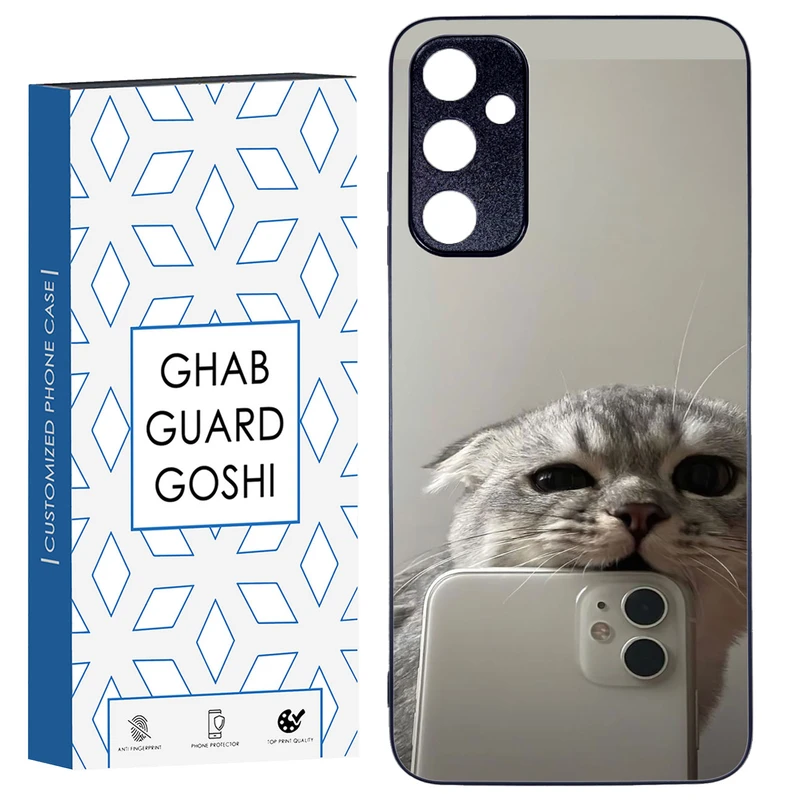 کاور قاب گارد گوشی طرح گربه سلفی کد TPU-206 مناسب برای گوشی موبایل سامسونگ Galaxy A05S