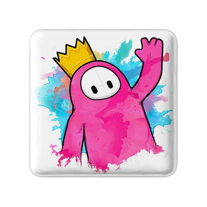 پیکسل خندالو طرح بازی فال گایز (Fall Guys) مدل مربعی کد 32832