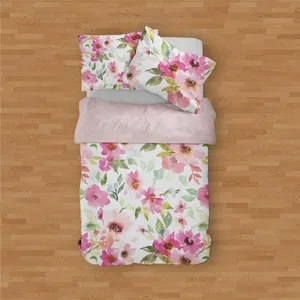 سرویس روتختی مدوپد طرح گل‌های بهاری مدل PAT00203 یک نفره 4 تکه