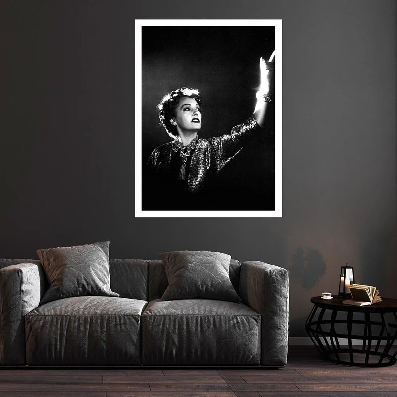 تابلو بکلیت طرح مشاهیر سینما گلوریا سوانسون مدل قاب شاسی W-S9677