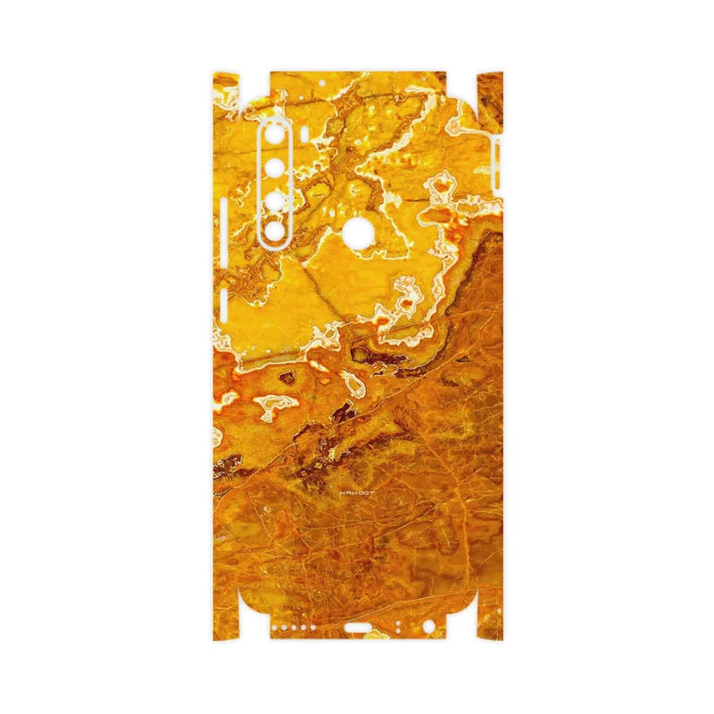 برچسب پوششی ماهوت مدل Gold Marble-FullSkin مناسب برای گوشی موبایل شیائومی Redmi Note 8 2021