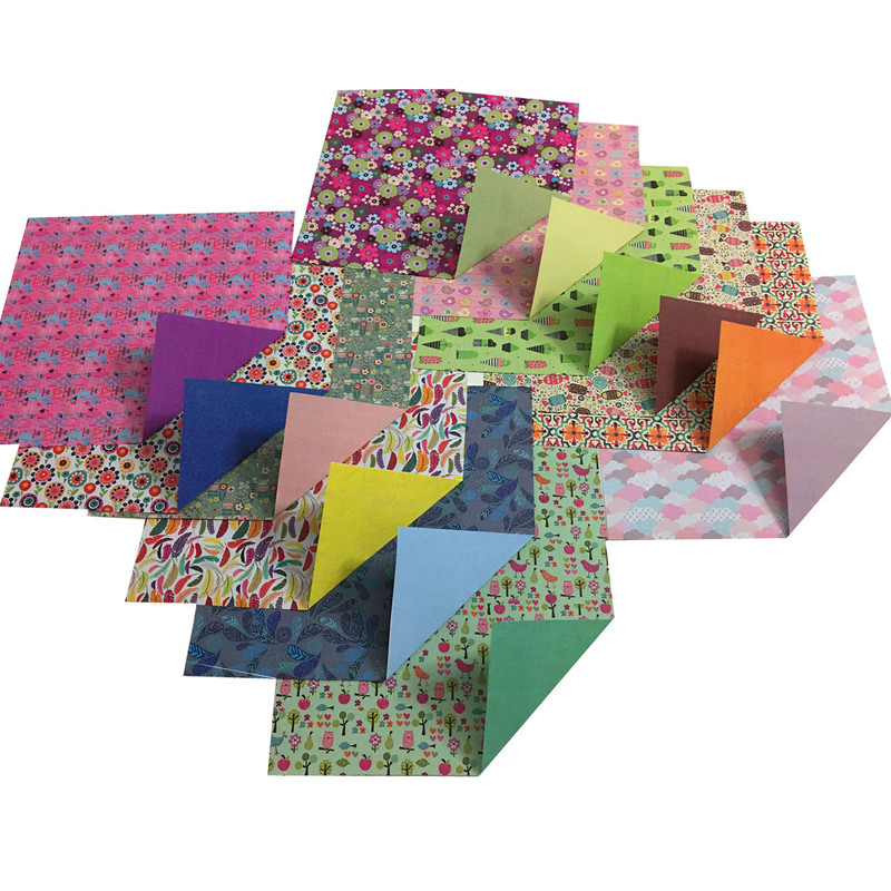 کاغذ اوریگامی سلما مدل فانتزی کد F14 بسته 48 عددی