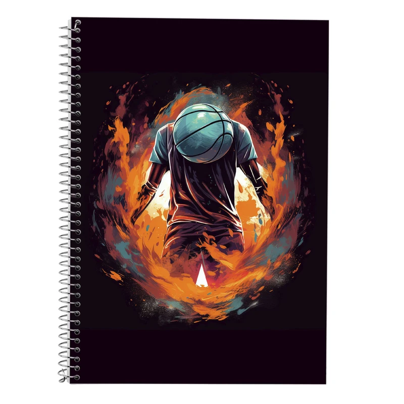 دفتر زبان 50 برگ مدوپد مدل سه خط طرح Slam Dunk کد DF2746