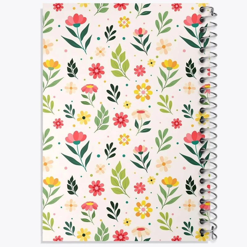 دفتر مشق 50 برگ خندالو مدل گل گلی کد 29066