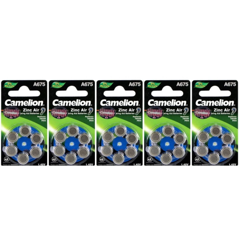 باتری سمعک کملیون مدل A675 بسته 30 عددی