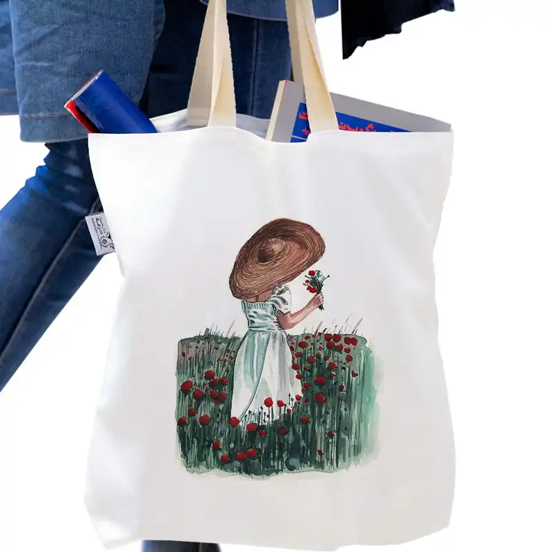 ساک خرید ترمه طراحان ایده مدل گلزار کد zyp070