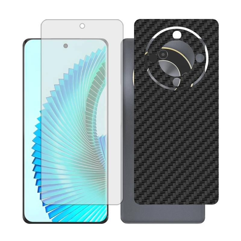 محافظ صفحه نمایش شفاف گلس مدل Together مناسب برای گوشی موبایل آنر X9b به همراه برچسب پوششی پشت گوشی