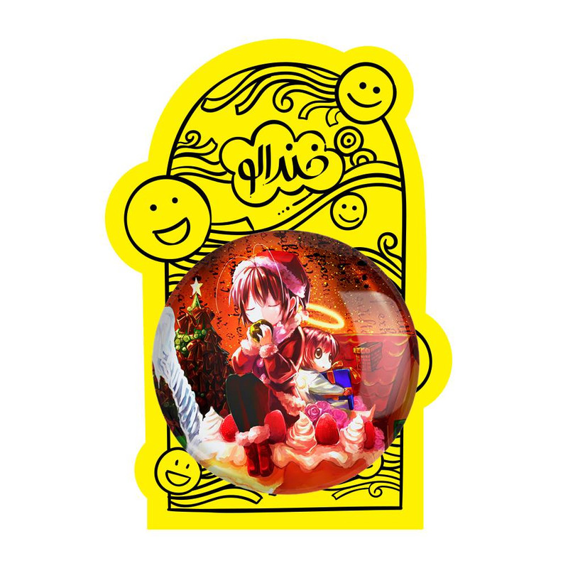 آینه جیبی خندالو مدل ناگیسا انیمه کلند Clenned  کد 22393