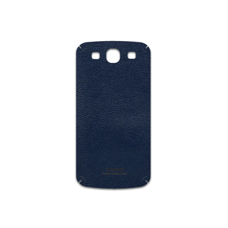 برچسب پوششی ماهوت مدل Deep-Blue-Leather مناسب برای گوشی موبایل سامسونگ Galaxy S3 Neo