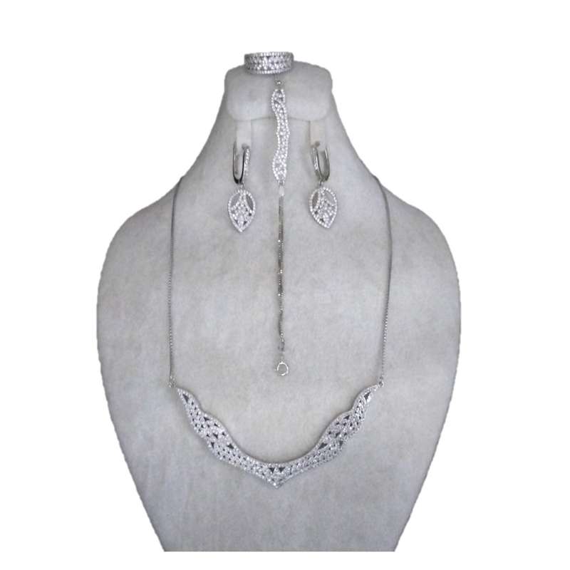 ست نقره زنانه مدل gol-962