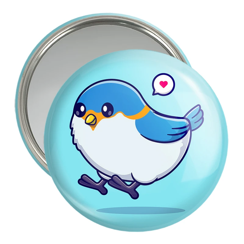 آینه جیبی خندالو مدل حیوانات بامزه گنجشک کد 29694