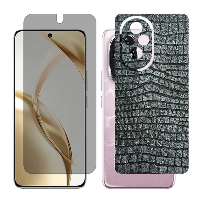 محافظ صفحه نمایش حریم شخصی گلس مدل Together مناسب برای گوشی موبایل آنر 200 به همراه برچسب پوششی پشت گوشی