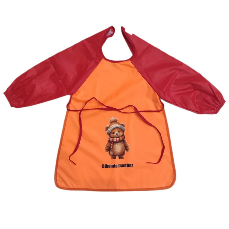 پیشبند نقاشی  بی همتا دست دوز مدل خرس کوچولو کد RO110P